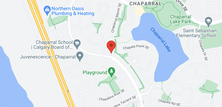 map of 569 Chaparral Drive SE